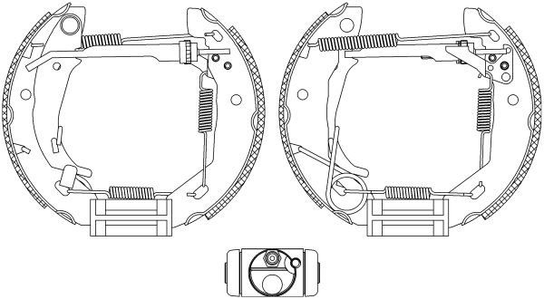 HELLA PAGID Jarrukenkäsarja 8DB 355 004-521